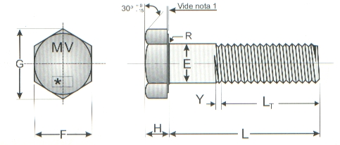 Parafuso Sextavado Pesado ASTM-A193 / ASTM A-32